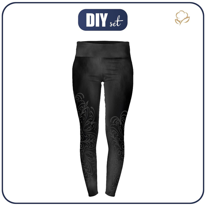 DAMEN THERMO LEGGINGS (GRETA) - MISTY MANDALA - Nähset S