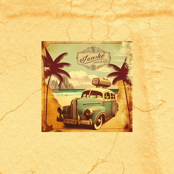 TRAVEL TIME VZ. 10 - panel (75cm x 80cm) SINGLE JERSEY