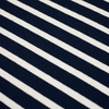  Viskose Jersey - STREIFEN DUNKELBLAU  / WEIß 1,0cm x 0,5cm