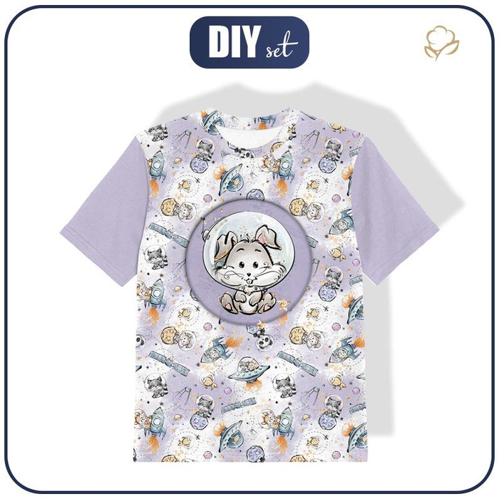 KID’S T-SHIRT - SPACE CUTIES pat. 10 (CUTIES IN THE SPACE) - single jersey (128/134)