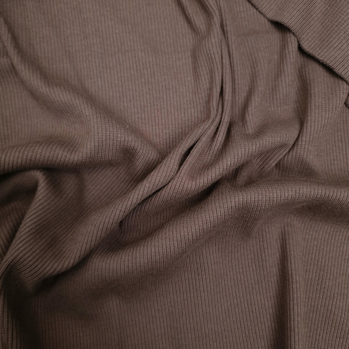Ribbed knit fabric - ESPRESSO (D-246) 