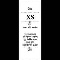 Wszywka europejska "CENTYMETR" EN - rozmiar XS - Komplet 9 szt