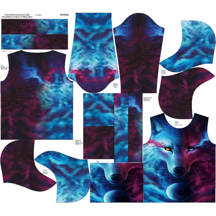 UNISEX HOODIE (HYDRA) - DARK ENERGY - sewing set M