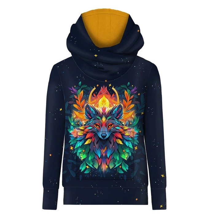 UNISEX HOODIE (HYDRA) - Animals mandala wz.4 - Nähset (98/104)