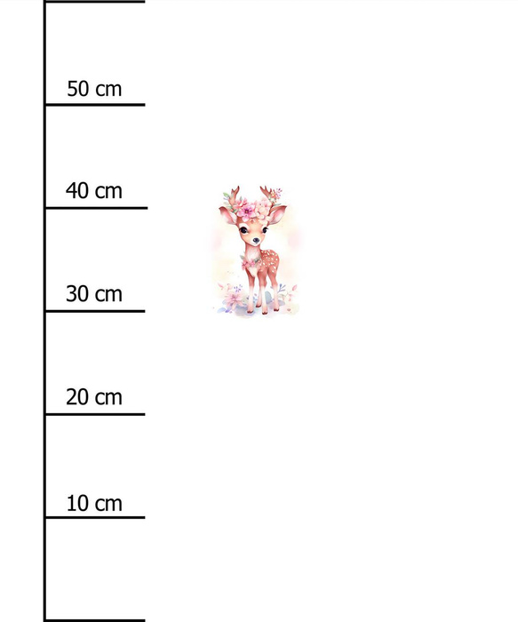 BABY DEER - Paneel (60cm x 50cm)  Baumwoll Webware