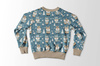 WATERCOLOR WINTER PAT. 6 - brushed knitwear with elastane ITY