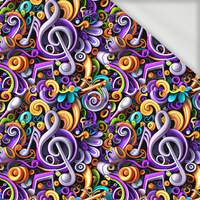 NEON NOTES - looped knit fabric