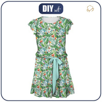 DRESS "EMMA" - PARADISE JUNGLE - Viscose jersey with elastane L