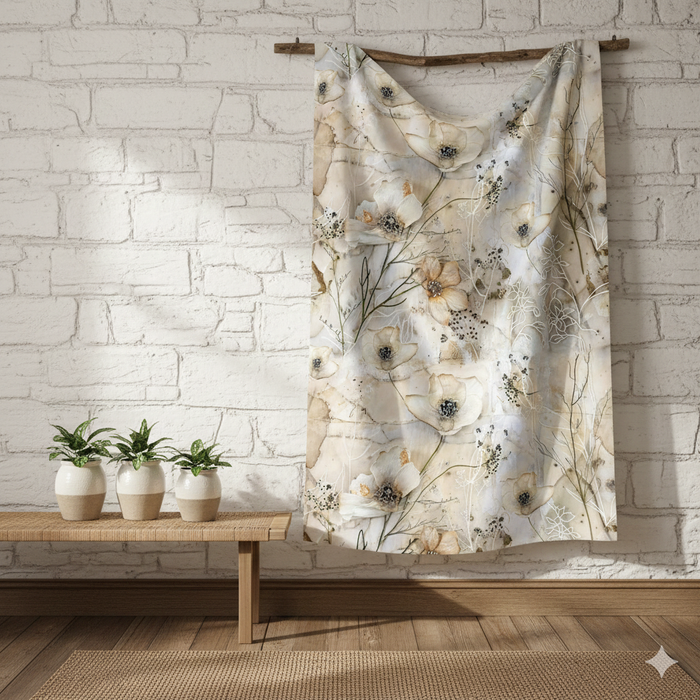 FLOWERS - Cloud Dancer WZ.1 - Slub Weave