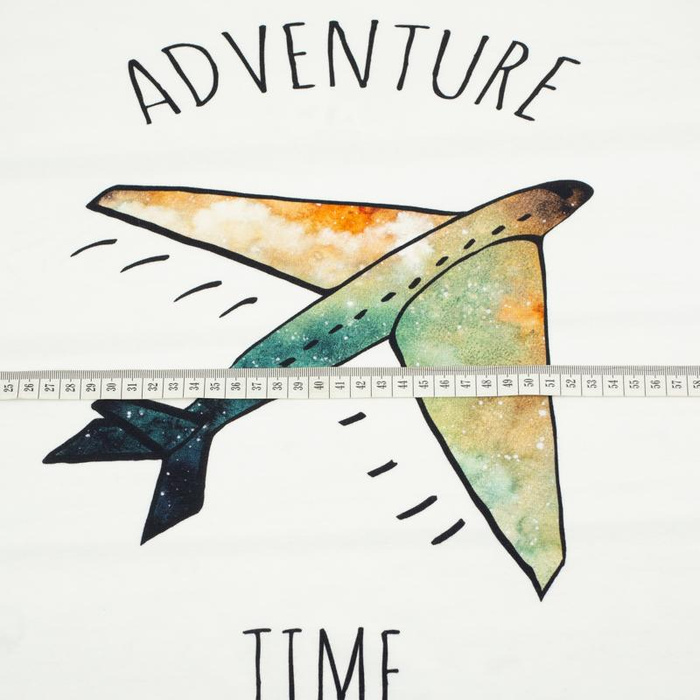 ADVENTURE TIME / galaktická cesta - panel single jersey TE210