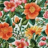FLOWERS 3D PAT. 3 - single jersey