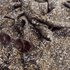Krepa wiskozowa - ABSTRACT ANIMAL PRINT / brązowy