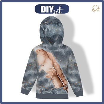 KID'S HOODIE (ALEX) - FEATHER (MAGIC) - sewing set