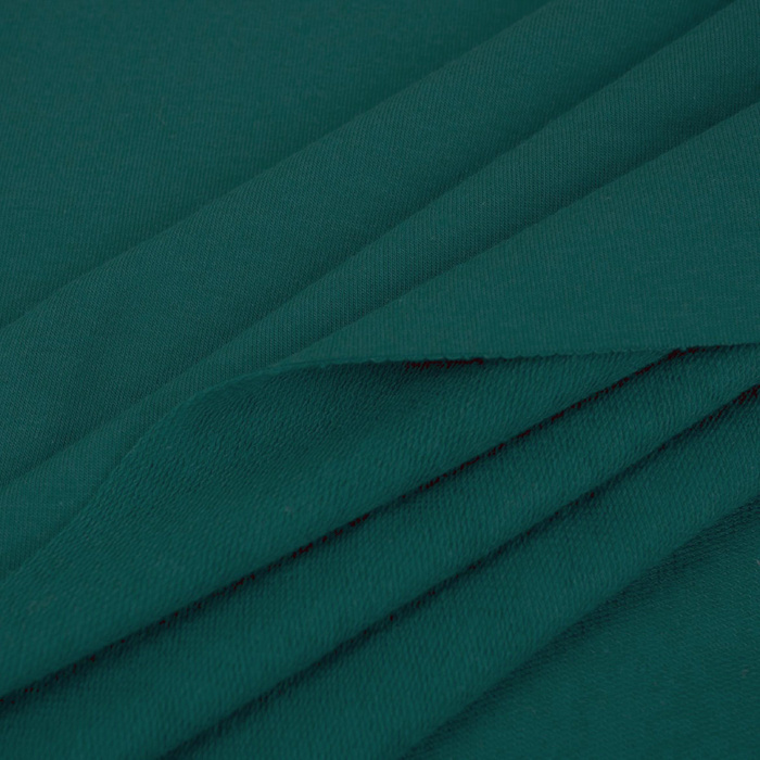 French Terry mit Elasthan - DARK TEAL (D-41)/ CYRANECZKA