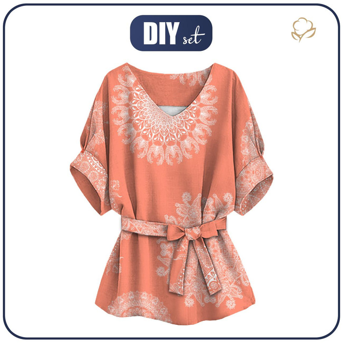 KIMONO HALENKA - MANDALA VZ. 8 - Sada šití XXL-XXXL