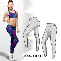 LEGGINSY SPORTOWE - WYKRÓJ PAPIEROWY