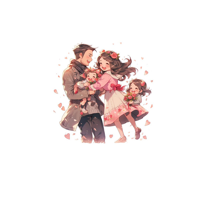 ANIME FAMILY - panel (75cm x 80cm) SINGLE JERSEY