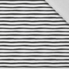 STRIPES - BLACK AND WHITE (BIRDS IN LOVE) - brushed knitwear with elastane ITY