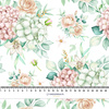 Hydrangeas / white - Waterproof woven fabric