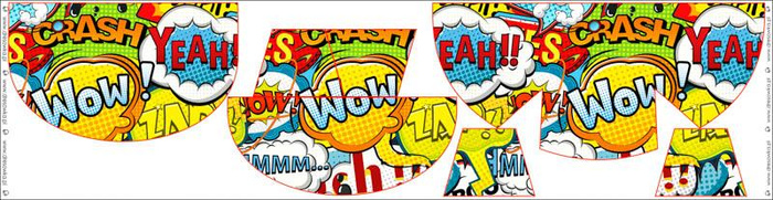 HIP BAG - COMIC BOOK / Choice of sizes