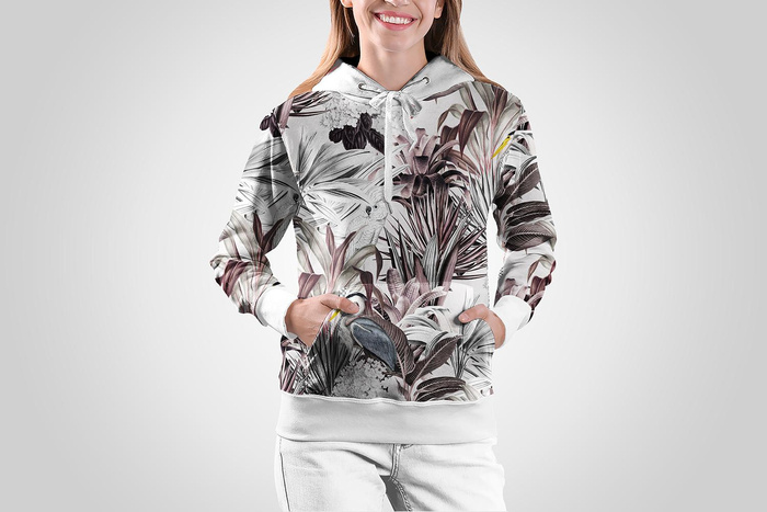 LUXE TROPICAL pat. 2 - Cotton woven fabric