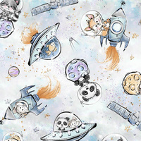 SPACE CUTIES pat. 8 (CUTIES IN THE SPACE) - looped knit fabric