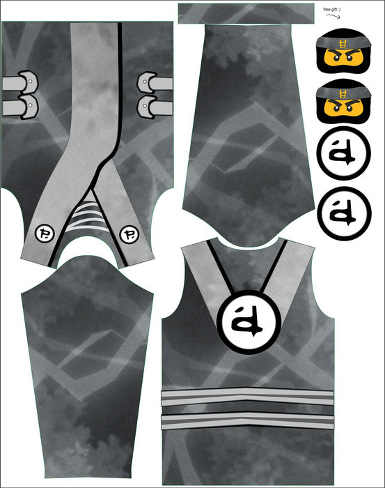 LONGSLEEVE  - SCHWARZER NINJA - Single Jersey (146/152)