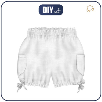 KID`S PUMPY SHORTS - WHITE - sewing set