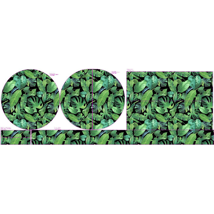 DEKORATIVNÍ POLŠTÁŘ - TROPICKÉ LITSI vz. 2 / černý