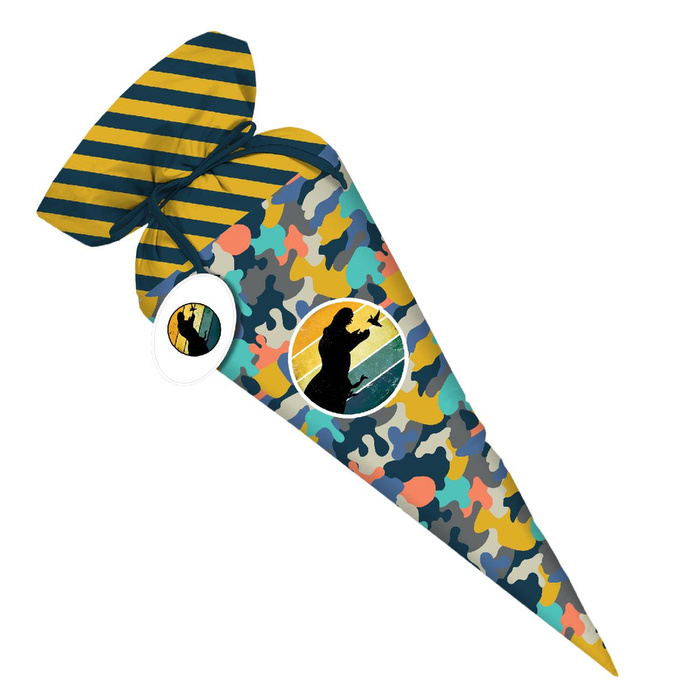 First Grade Candy Cone - CAMOUFLAGE COLORFUL pat. 2 - sewing set