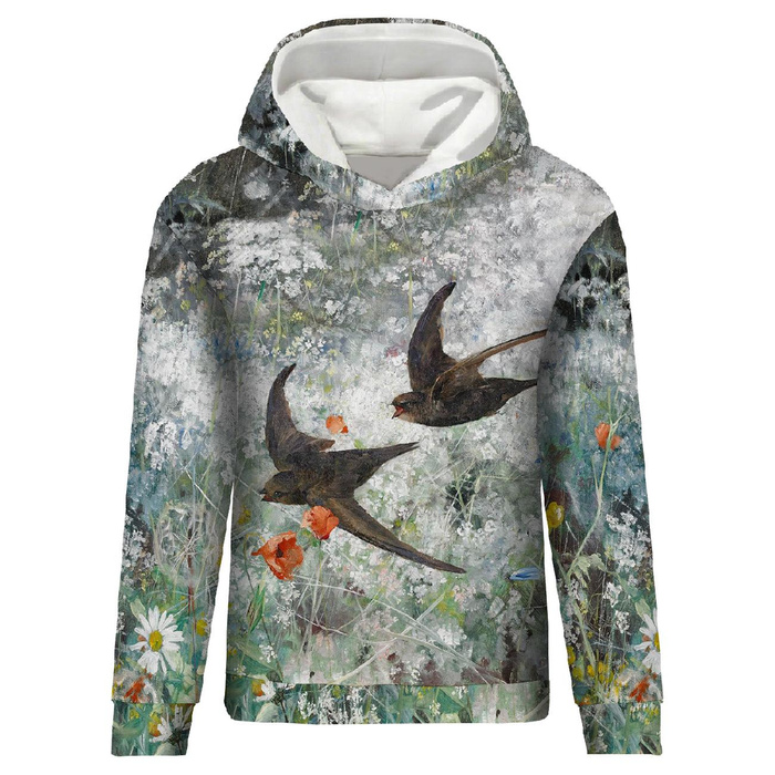 CLASSIC DAMEN HOODIE (POLA) - MAUERSEGLER (Bruno Liljefors) - Nähset XL