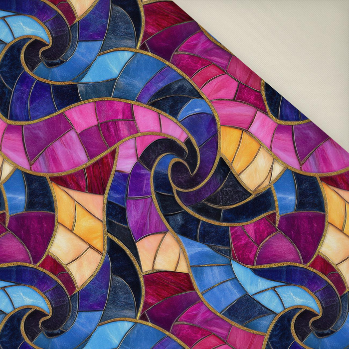 STAINED GLASS WZ. 24- Welur tapicerski