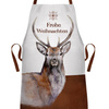 CHRISTMAS APRON - Frohe Weihnachten / reindeer
