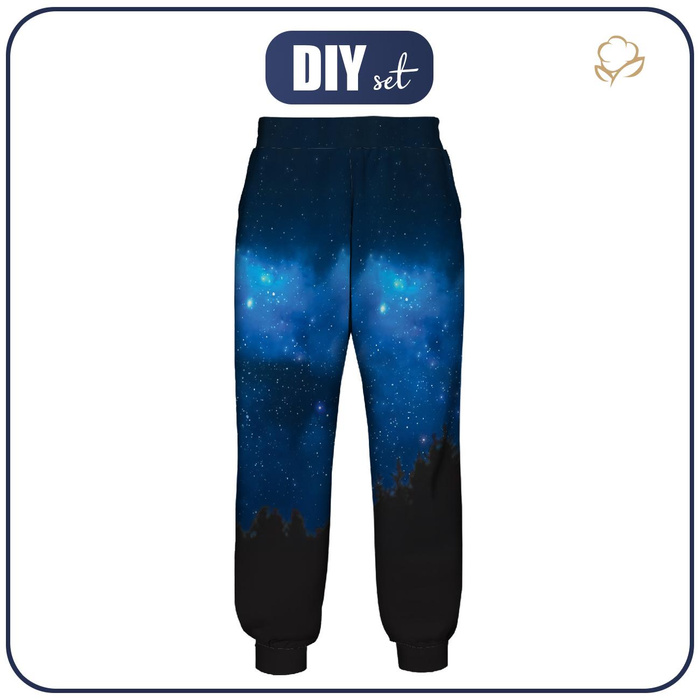 JOGGERY DAMSKIE (NOEMI) - NIGHT SKY - zestaw do uszycia XXL