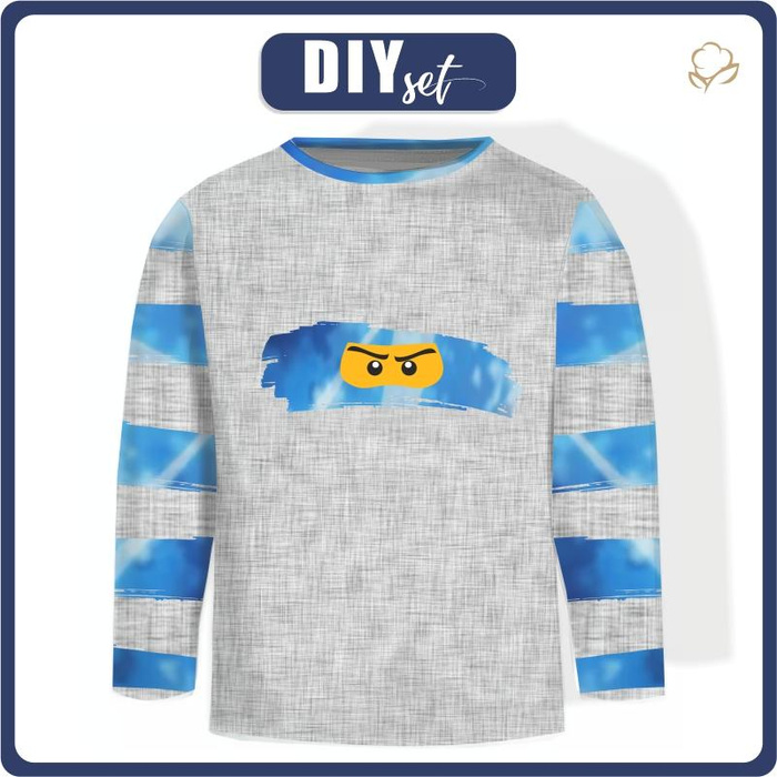 LONGSLEEVE - BLUE NINJA wz.2 - single jersey (146/152)