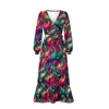 WICKELKLEID MIT RÜSCHEN "ABELLA" (L) - COLORFUL FEATHER PINK - Nähset 