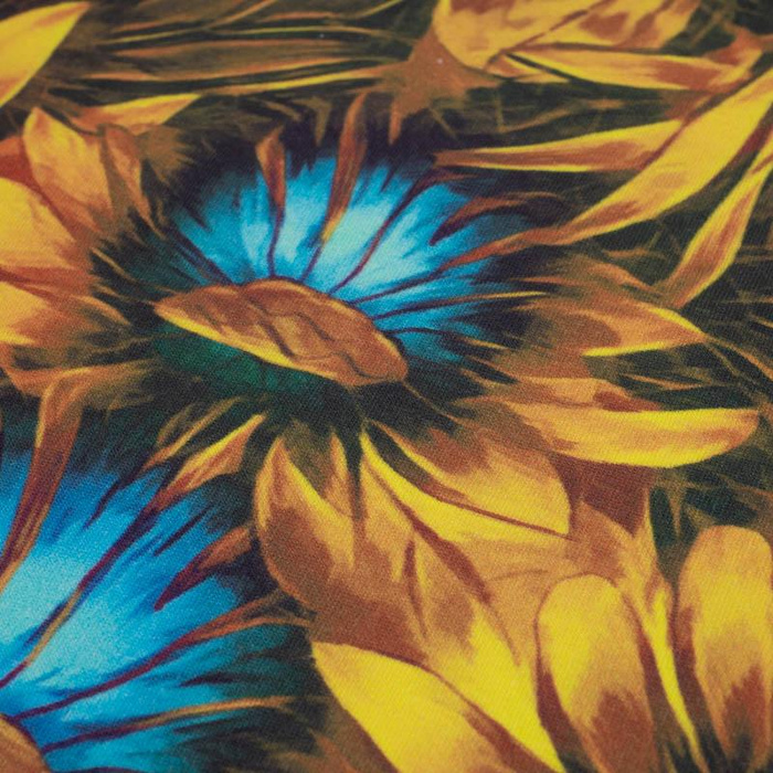 SLUNEČNICE vz. 1 - organický úplet single jersey s elastanem