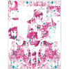 HYDROPHOBIC HOODIE UNISEX - PINK SPLATTER - sewing set