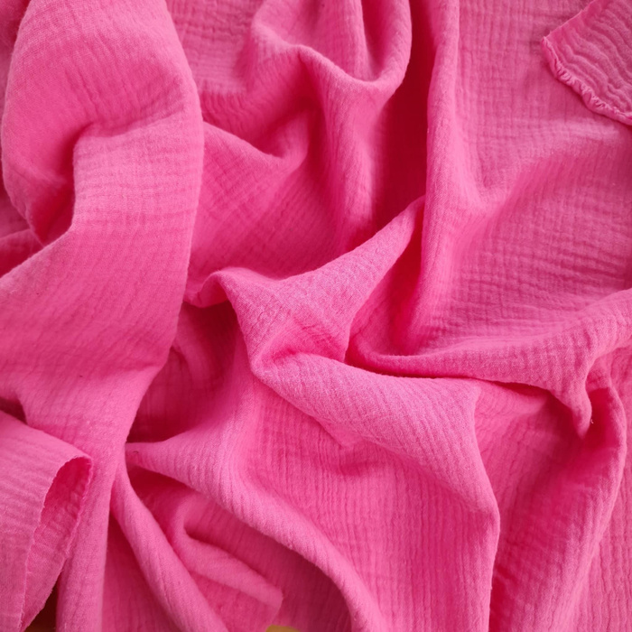 Baumwoll Musselin Double Gauze - ROSA (PINK)