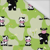 100cm COWS ON GREEN - Waterproof woven fabric
