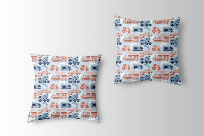 VEHICLES pat. 4 - Cotton woven fabric