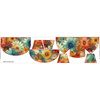 HIP BAG - FLOWERS PAPAYA ORANGE WZ. 6 - Choice of sizes