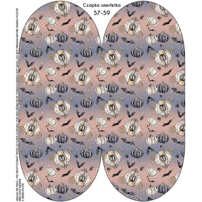 ČEPICE “Šmoulinka” - ZAČAROVANÝ MIX (ZAČAROVANÁ NOC) 51-53