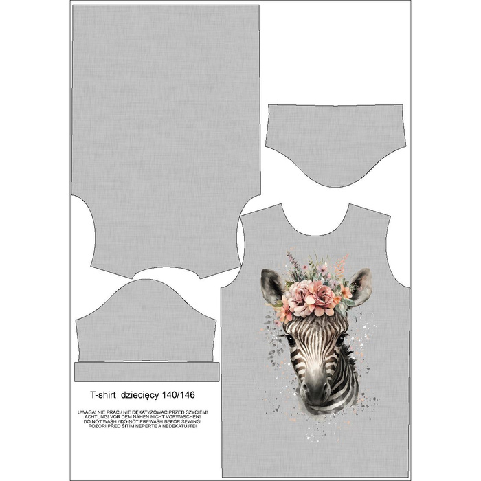 KINDER T-SHIRT- BABY ZEBRA - Nähset (92/98)