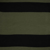 STRIPES OLIVE - BLACK - Emery sweater knit. 270g