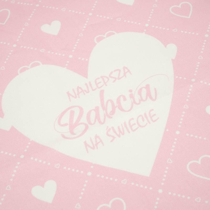 POLŠTÁŘOVÝ PANEL - Najlepsza Babcia na Świecie/ srdička a kosočtverce- HOME DECOR PREMIUM