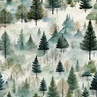 FOREST WZ.12 - Woven Fabric for tablecloths