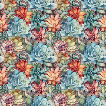 SUCCULENT PLANTS MS. 7 - Viskose Jersey