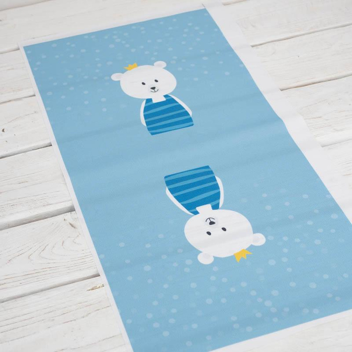 LUNCH BAG - BEAR WITH CROWN / choice of sizes