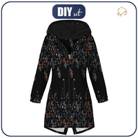 PARKA DAMSKA (ANNA) - LISTKI WZ. 3 / czarny - softshell S